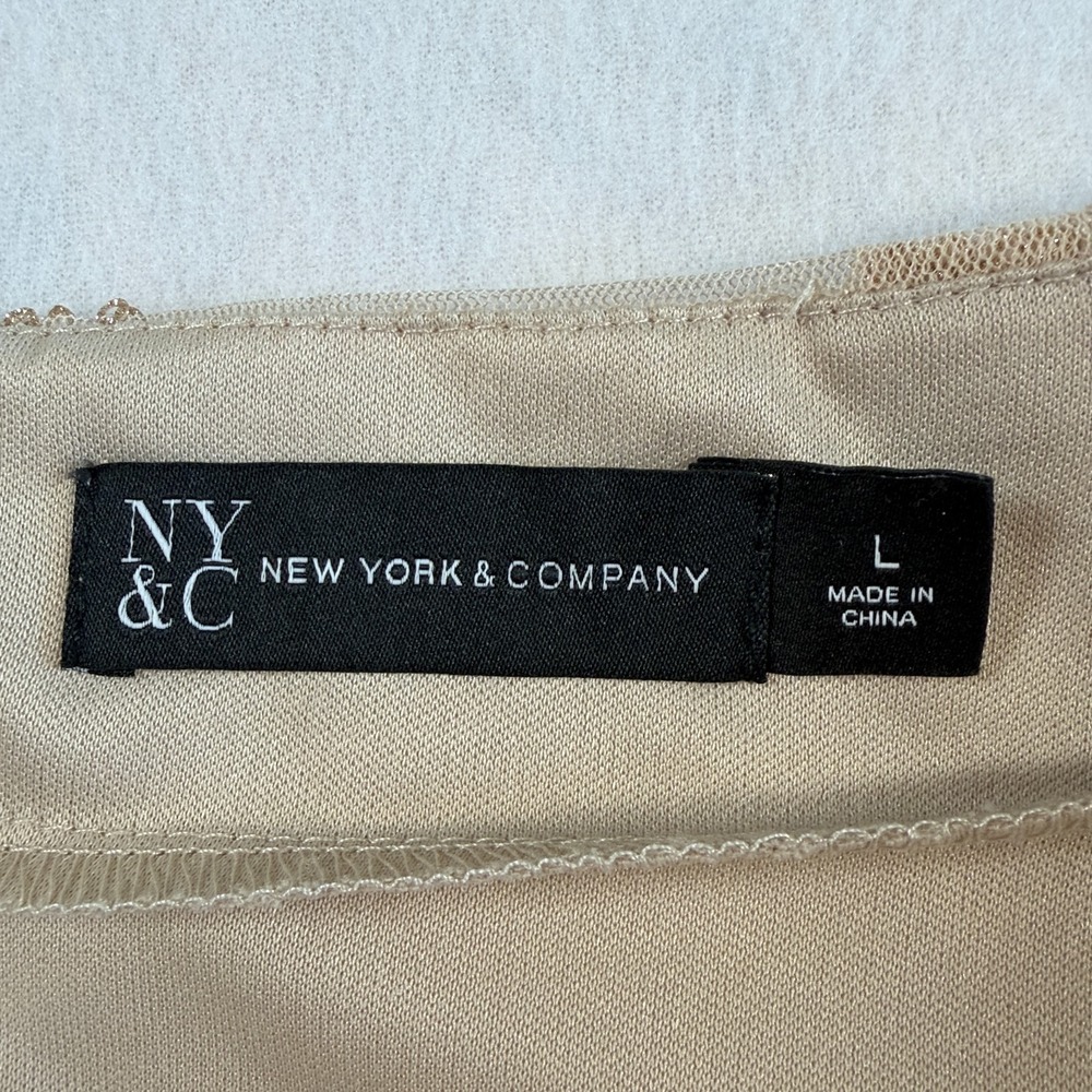 New York and Company Y2K Fairy Sequined Mesh Maxi Skirt Sz L Coquette Festival - Picture 6 of 9
